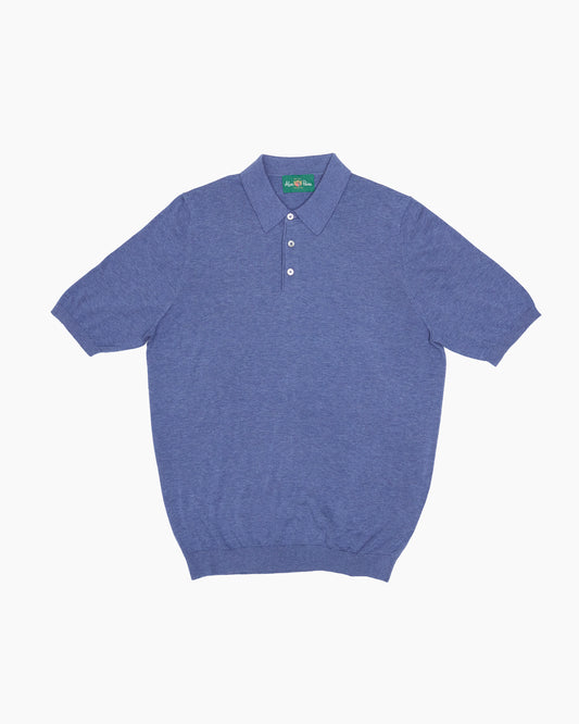 Indigo Mix Paignton Short Sleeve Polo Shirt