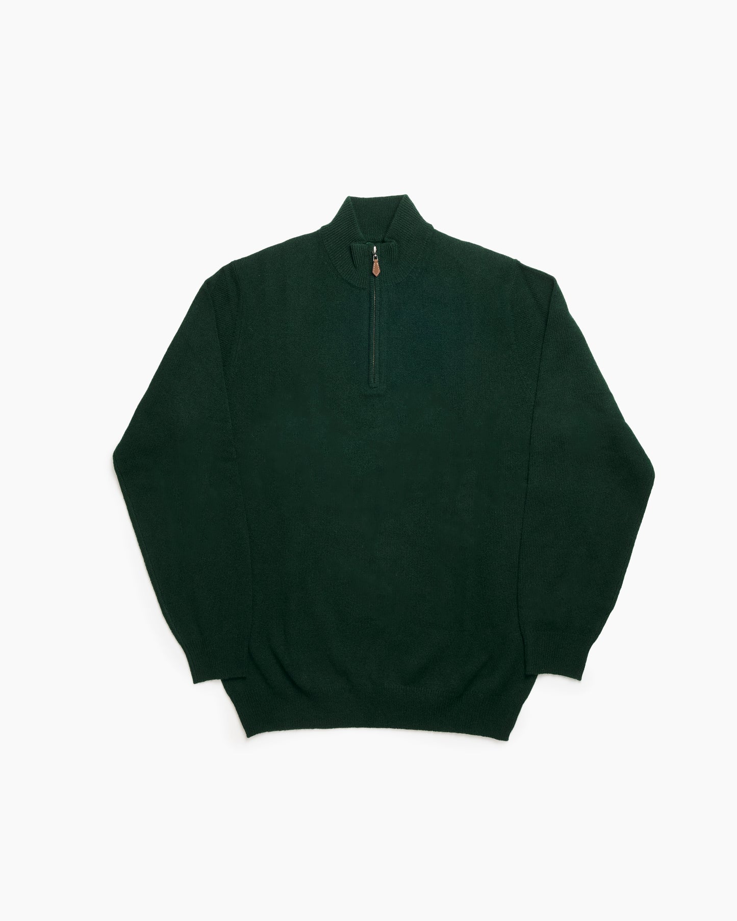 Tartan Green Sutherland Lambswool Quarter Zip