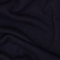 Navy Dorset Lambswool Saddle Shoulder Crew Neck