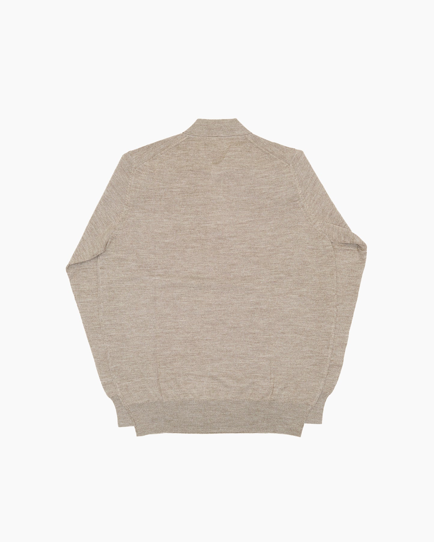 Mushroom Hindhead Merino Wool Polo Shirt