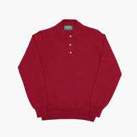 Carmine Red Merino Wool Hindhead Polo Shirt