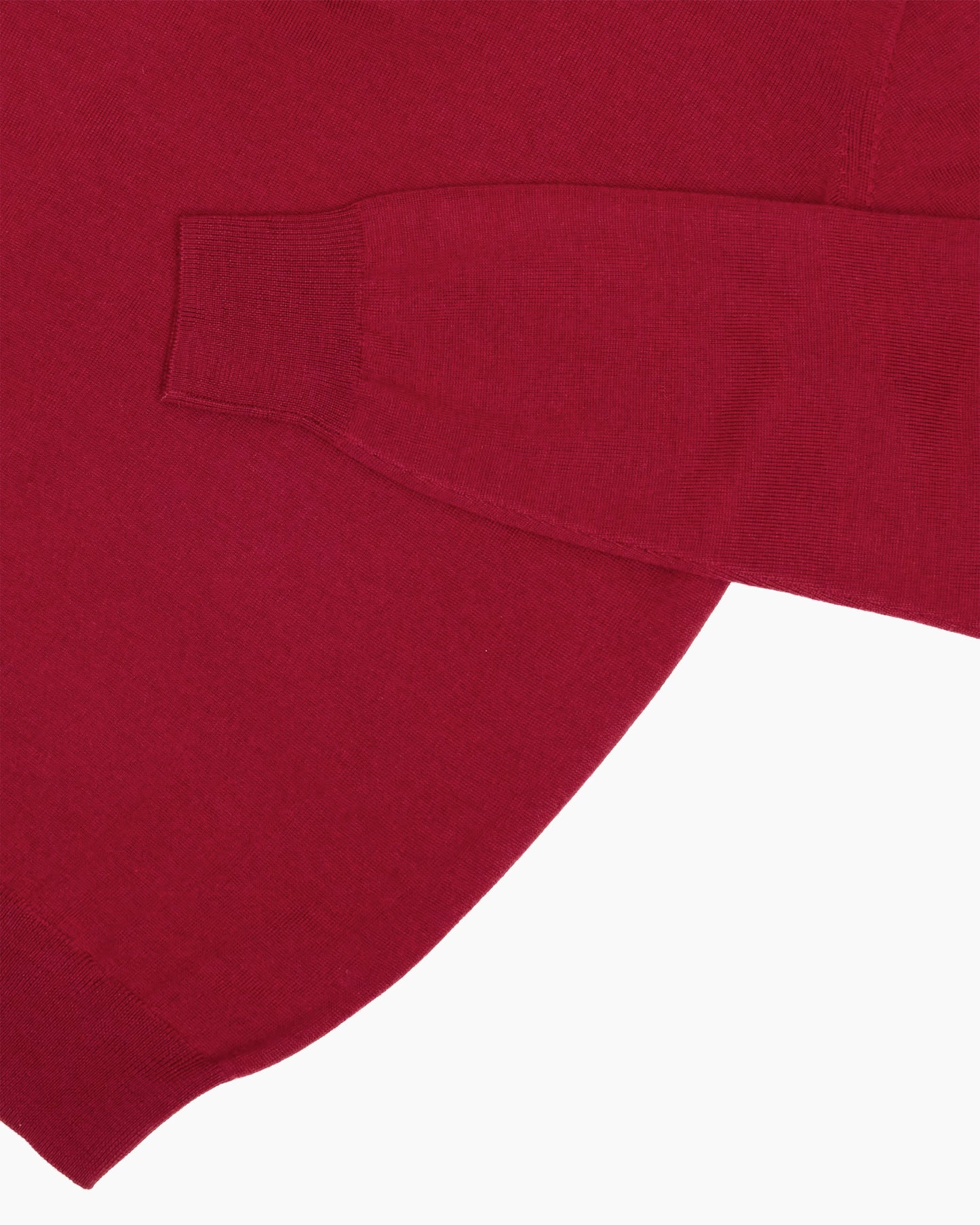 Carmine Red Merino Wool Hindhead Polo Shirt