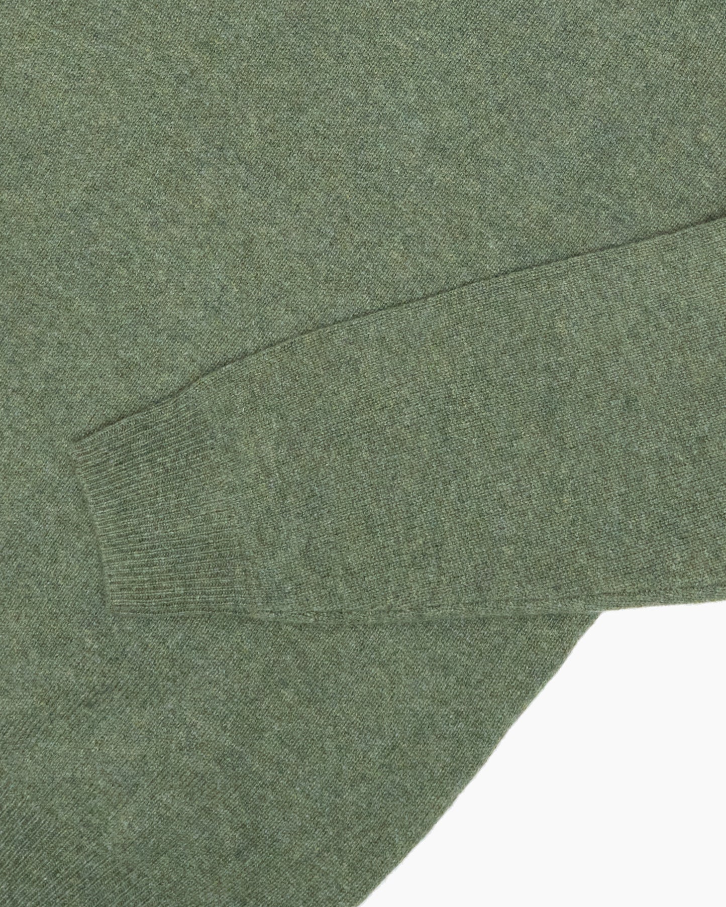 Green Sutherland Lambswool Quarter Zip
