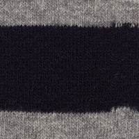 Navy & Grey Striped Geel Wool Sock
