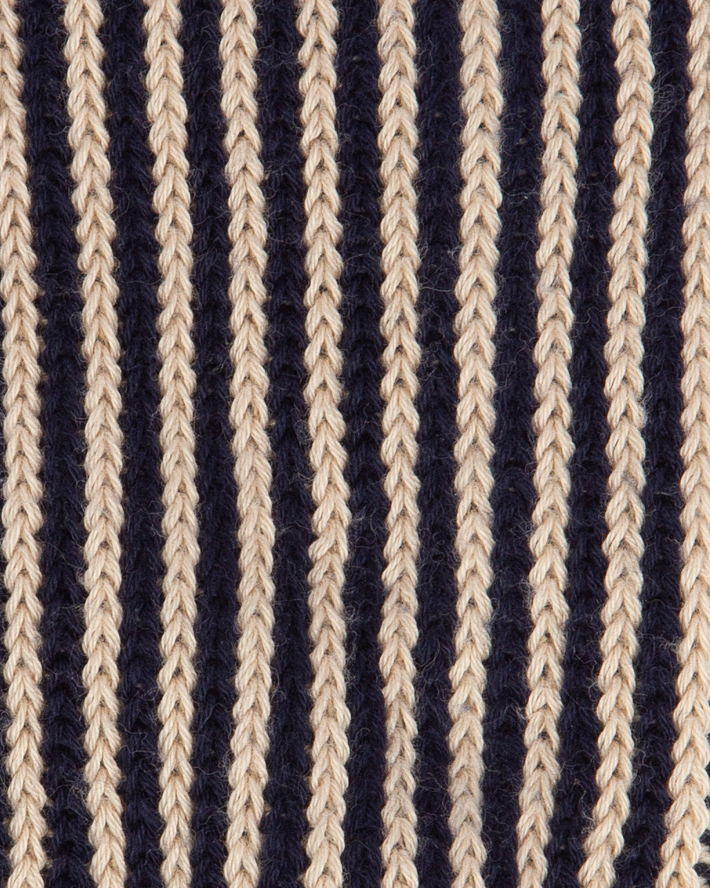 Navy Striped Capri Heavy Cotton Socks
