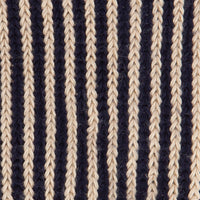 Navy Striped Capri Heavy Cotton Socks
