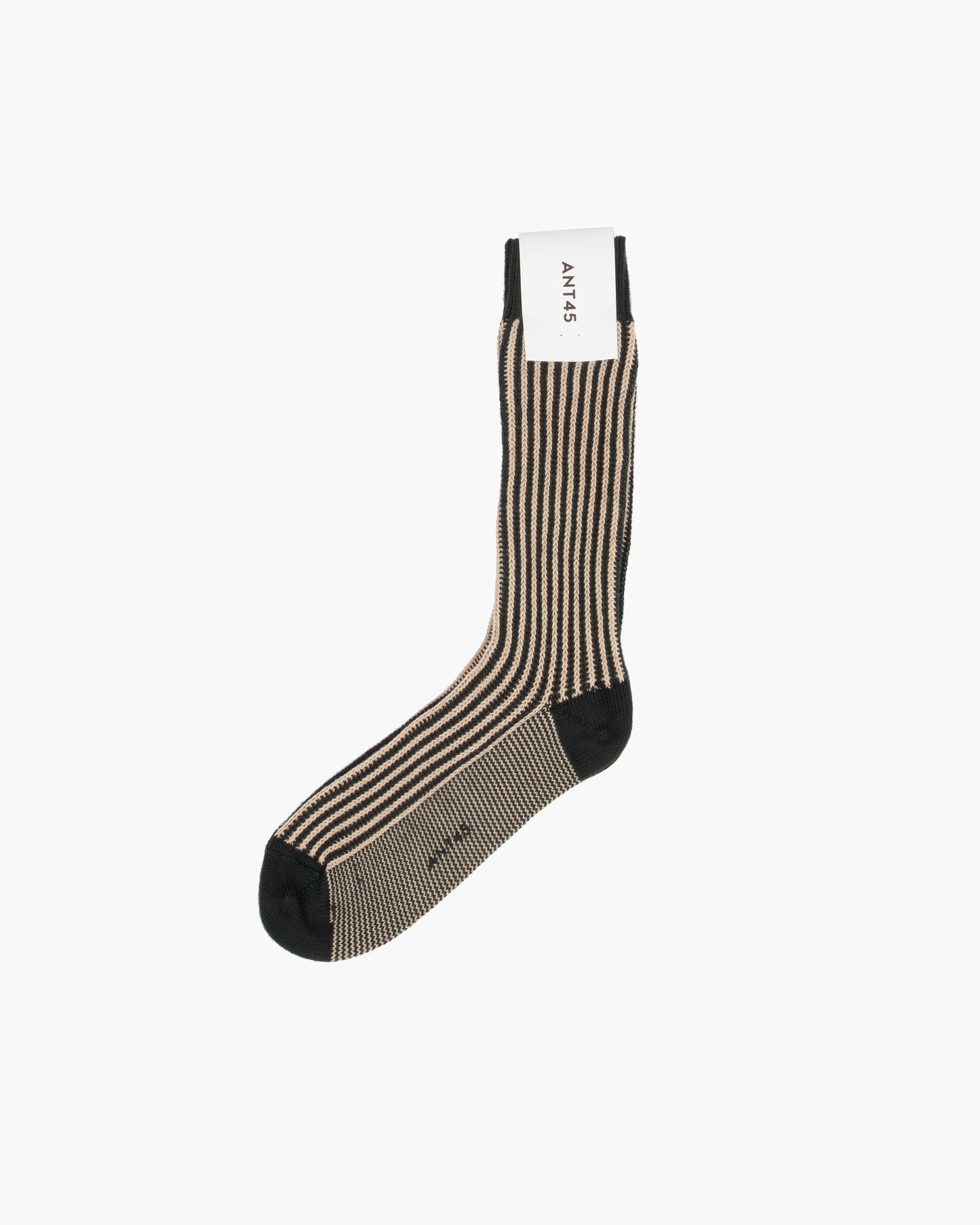 Dark Green Striped Capri Heavy Cotton Socks
