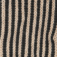 Dark Green Striped Capri Heavy Cotton Socks