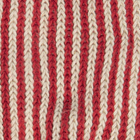 Red Striped Capri Heavy Cotton Socks