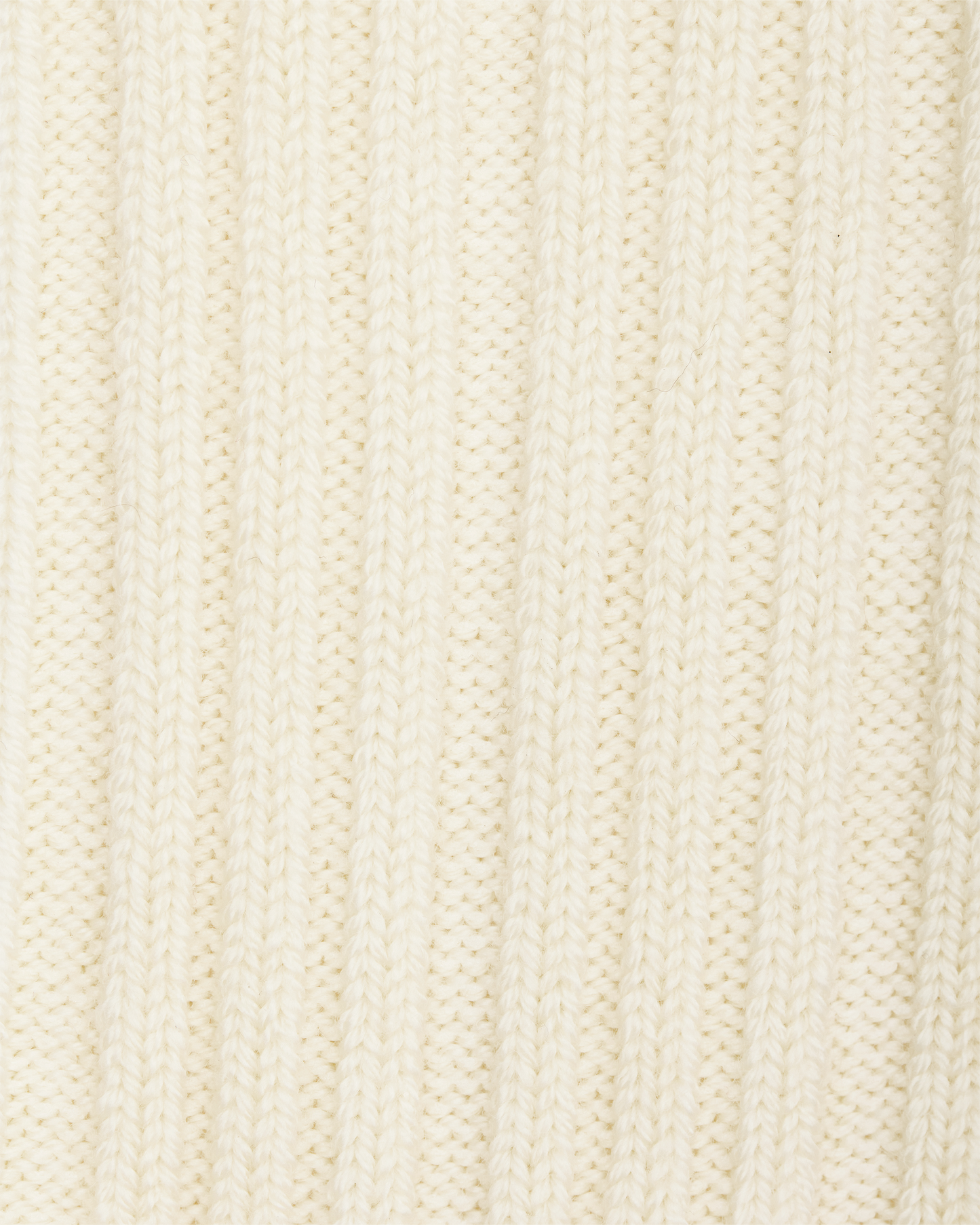 Cream Cashwool Ribbed Sock