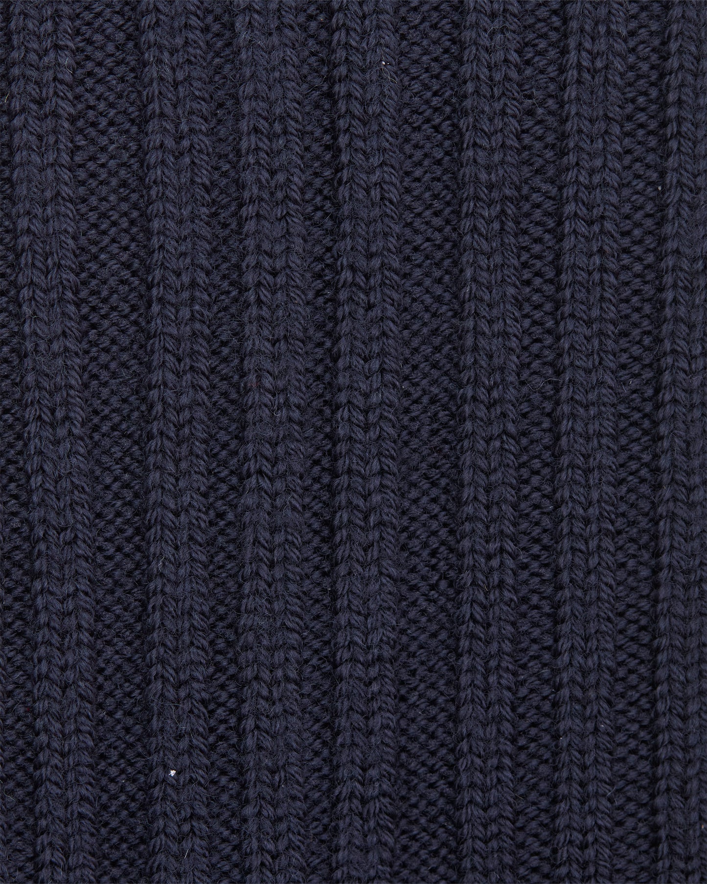 Navy Cashwool Ribbed Sock