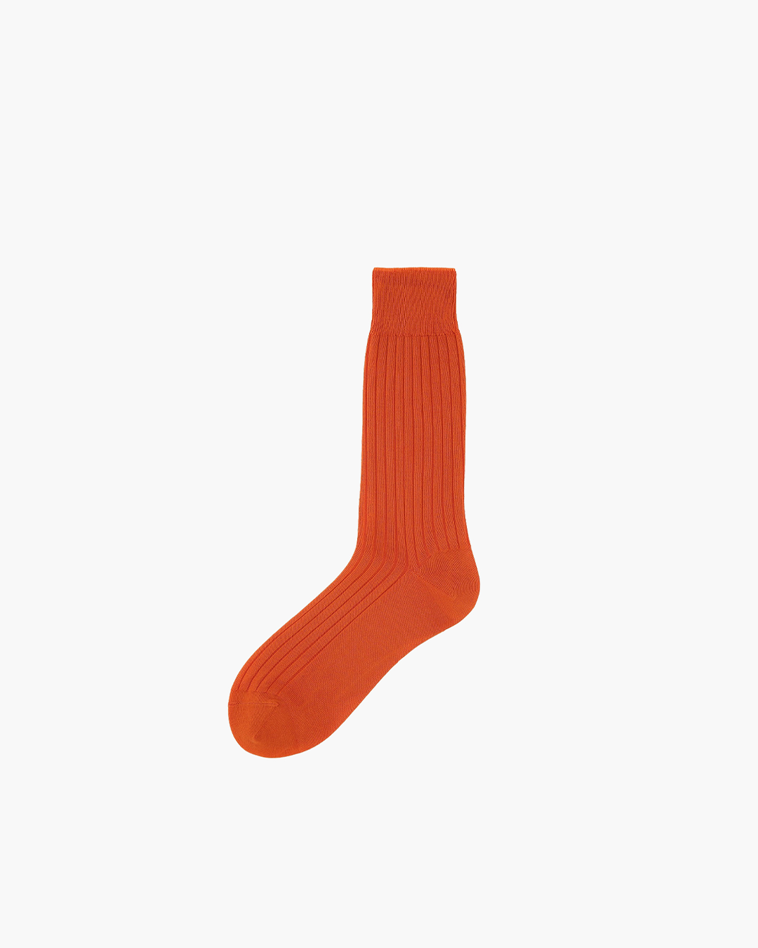 Orange Short Ribbed Cotton Sock – JOHN SIMONS