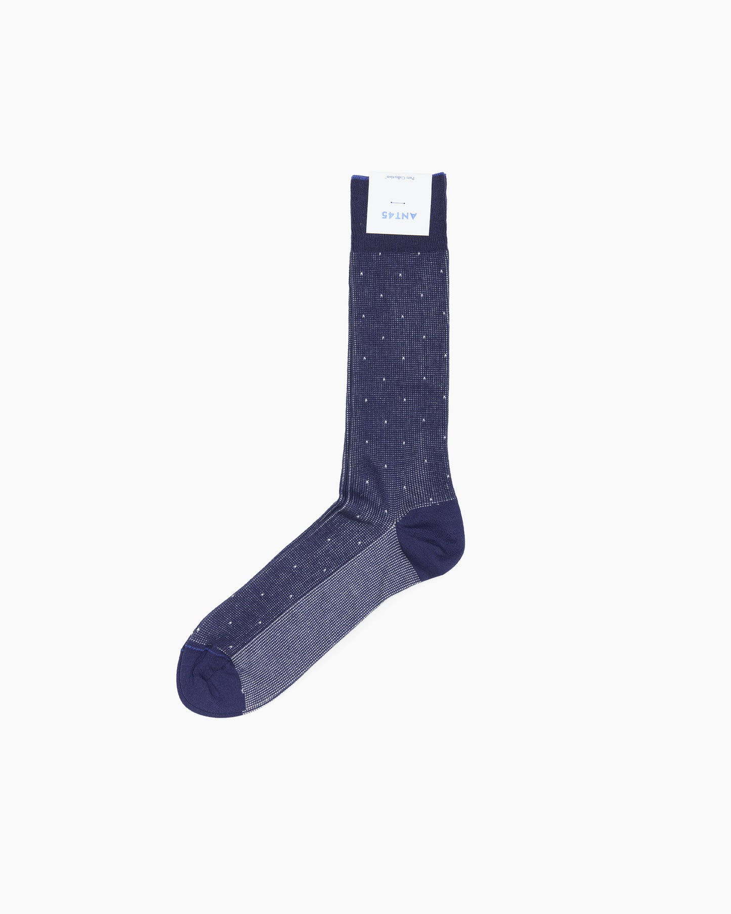 Navy Capri Dotted Sock
