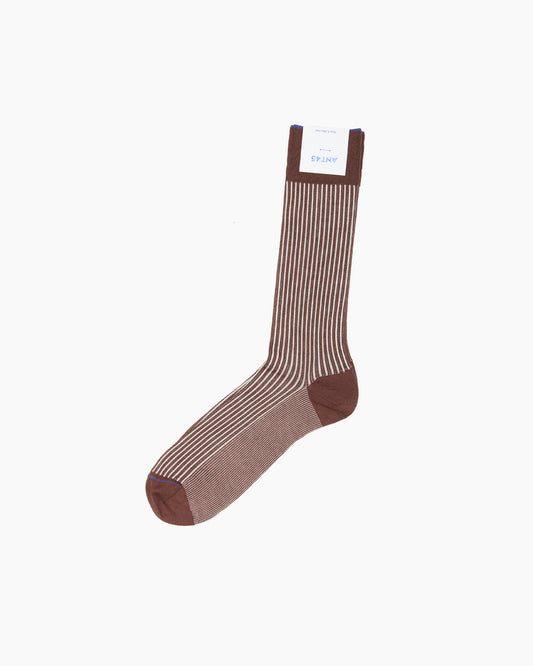 Brown Capri Stripe Socks
