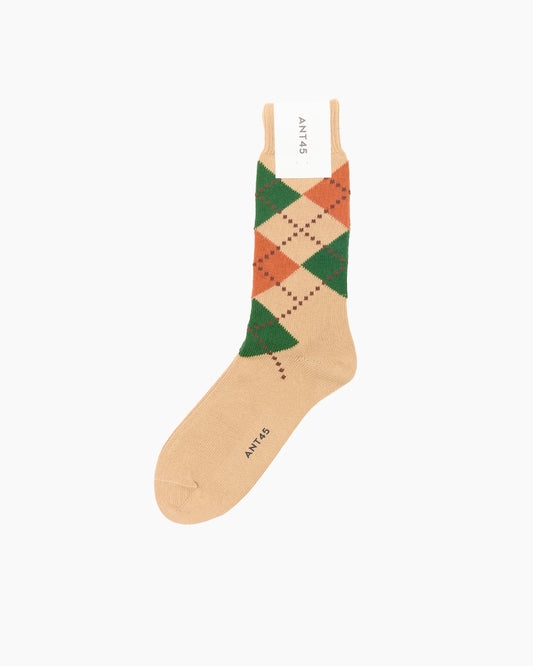Tan Argyle Lussino Sock