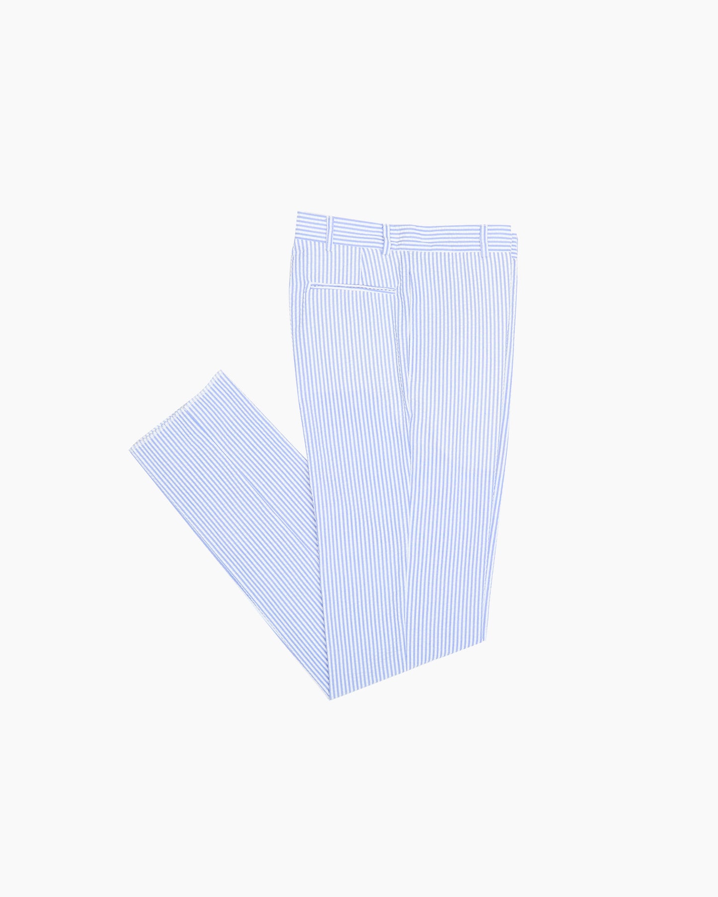 Blue & White Stripe Seersucker Ivy Trouser