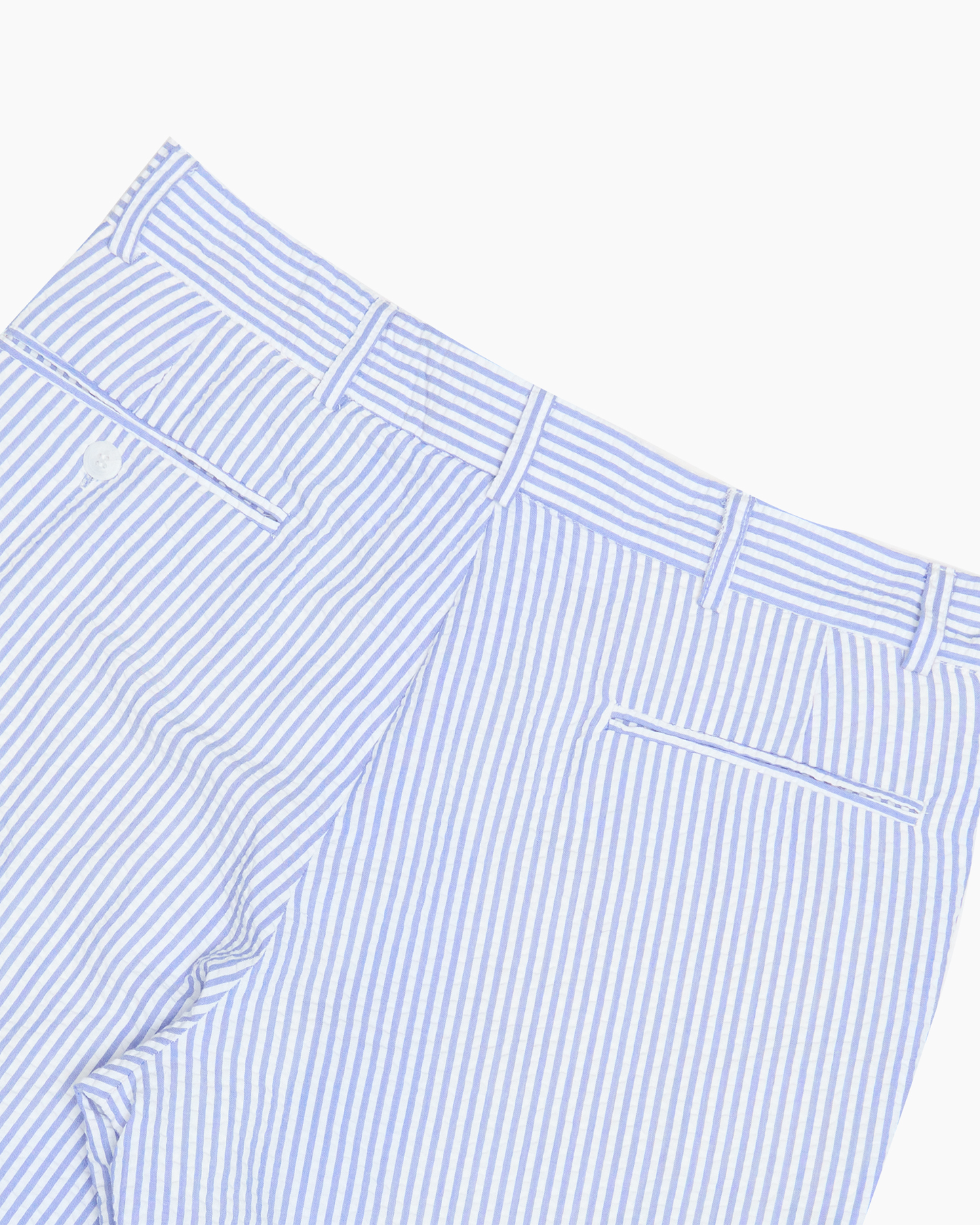 Blue & White Stripe Seersucker Ivy Trouser