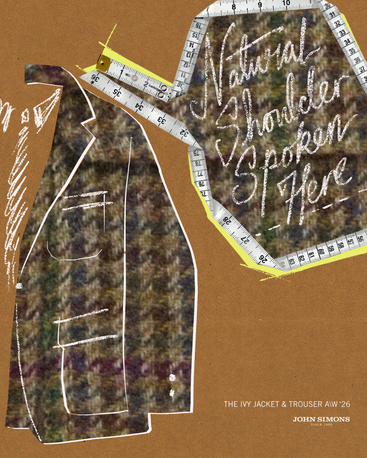 Brown Houndstooth Check Ivy Jacket