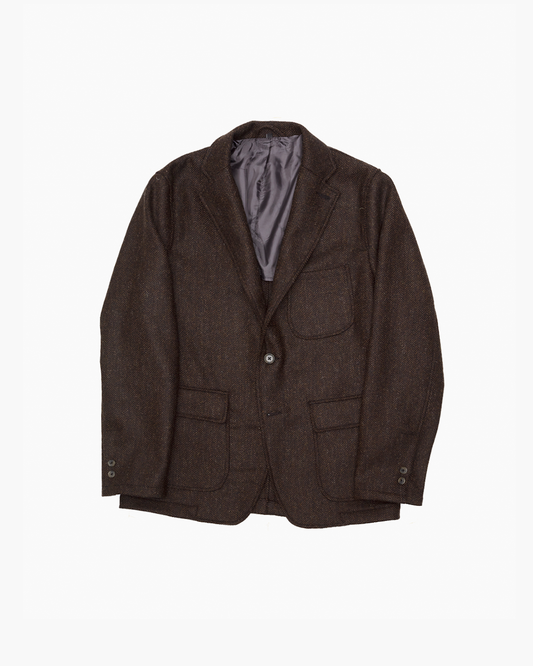 Brown Herringbone Ivy Jacket