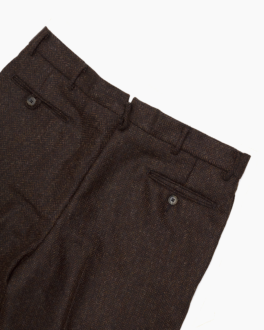 Brown Herringbone Ivy Trouser