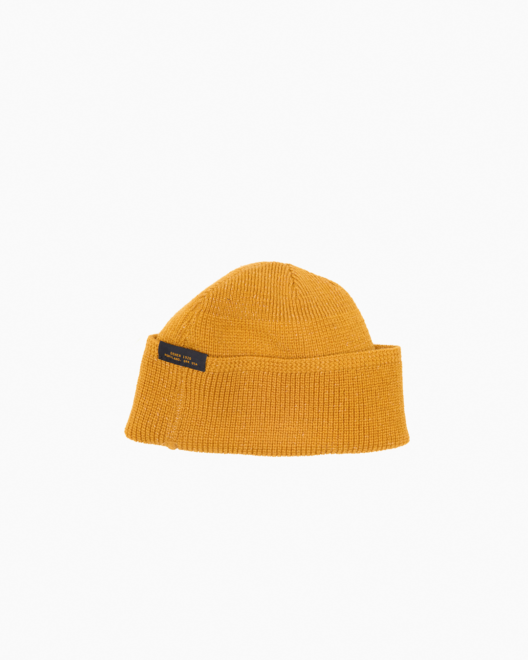 Mustard Wool Knit Watch Cap