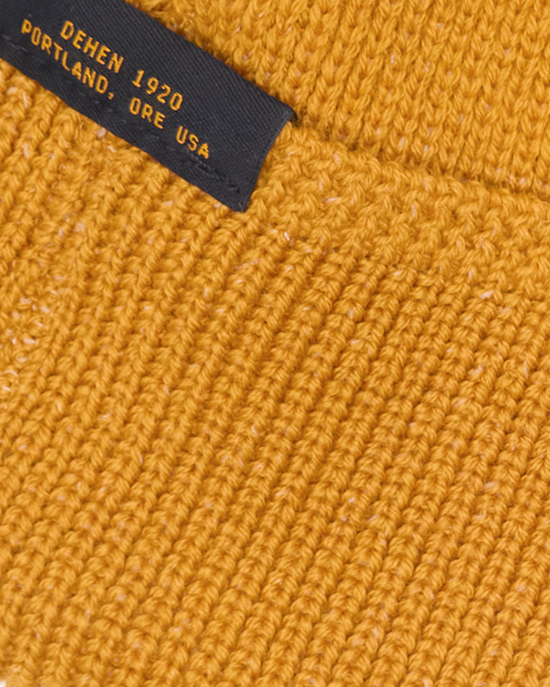 Mustard Wool Knit Watch Cap