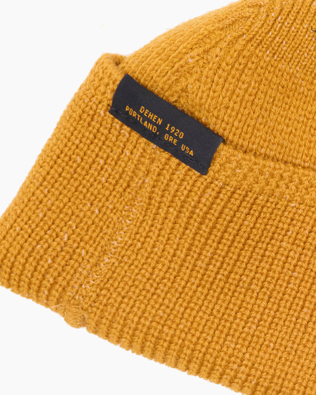 Mustard Wool Knit Watch Cap