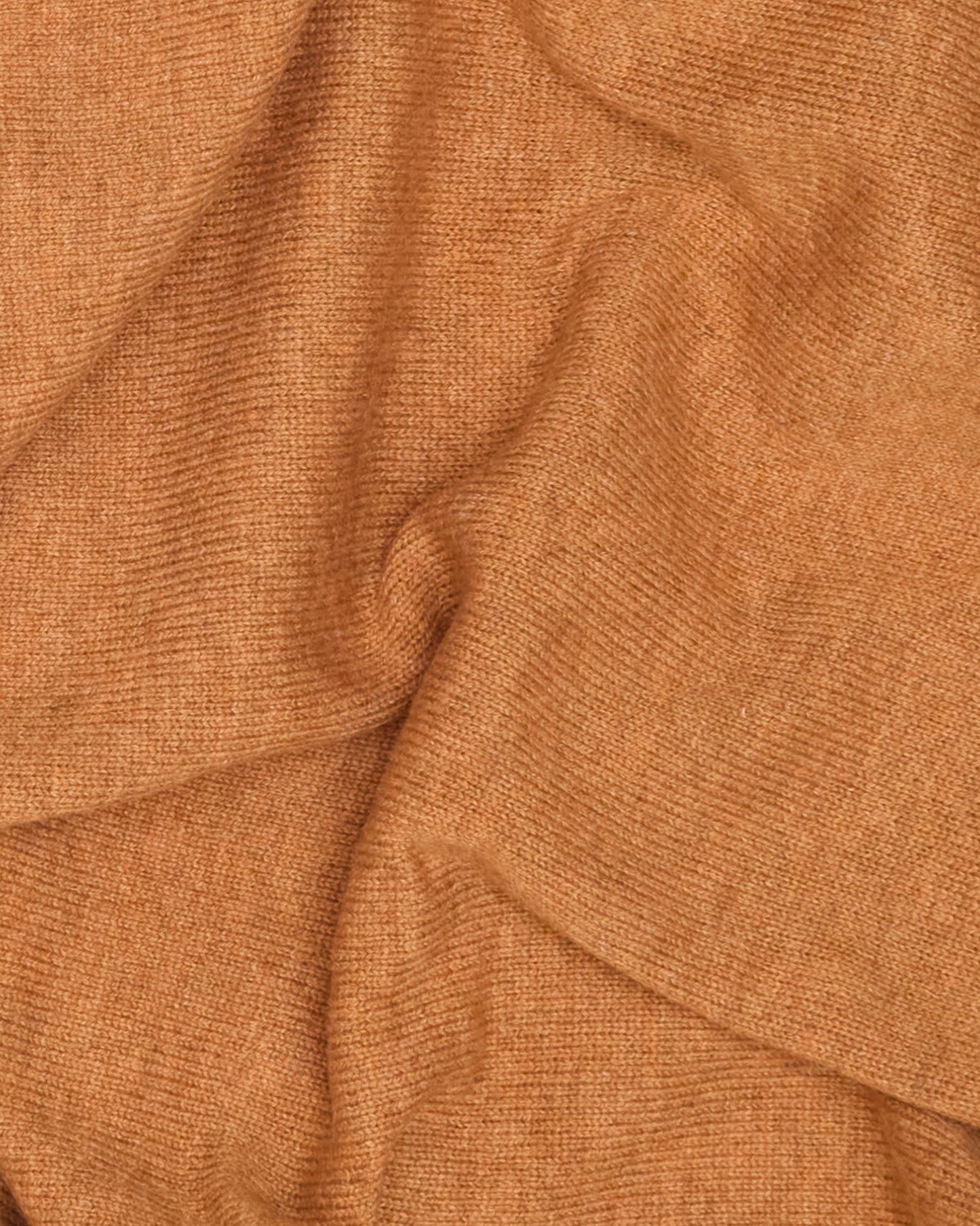 Rust Dorset Lambswool Saddle Shoulder Crew Neck