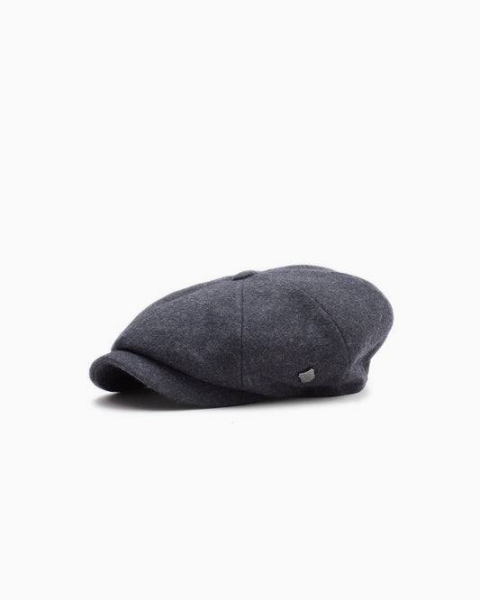 Grey Melton Wool Cap