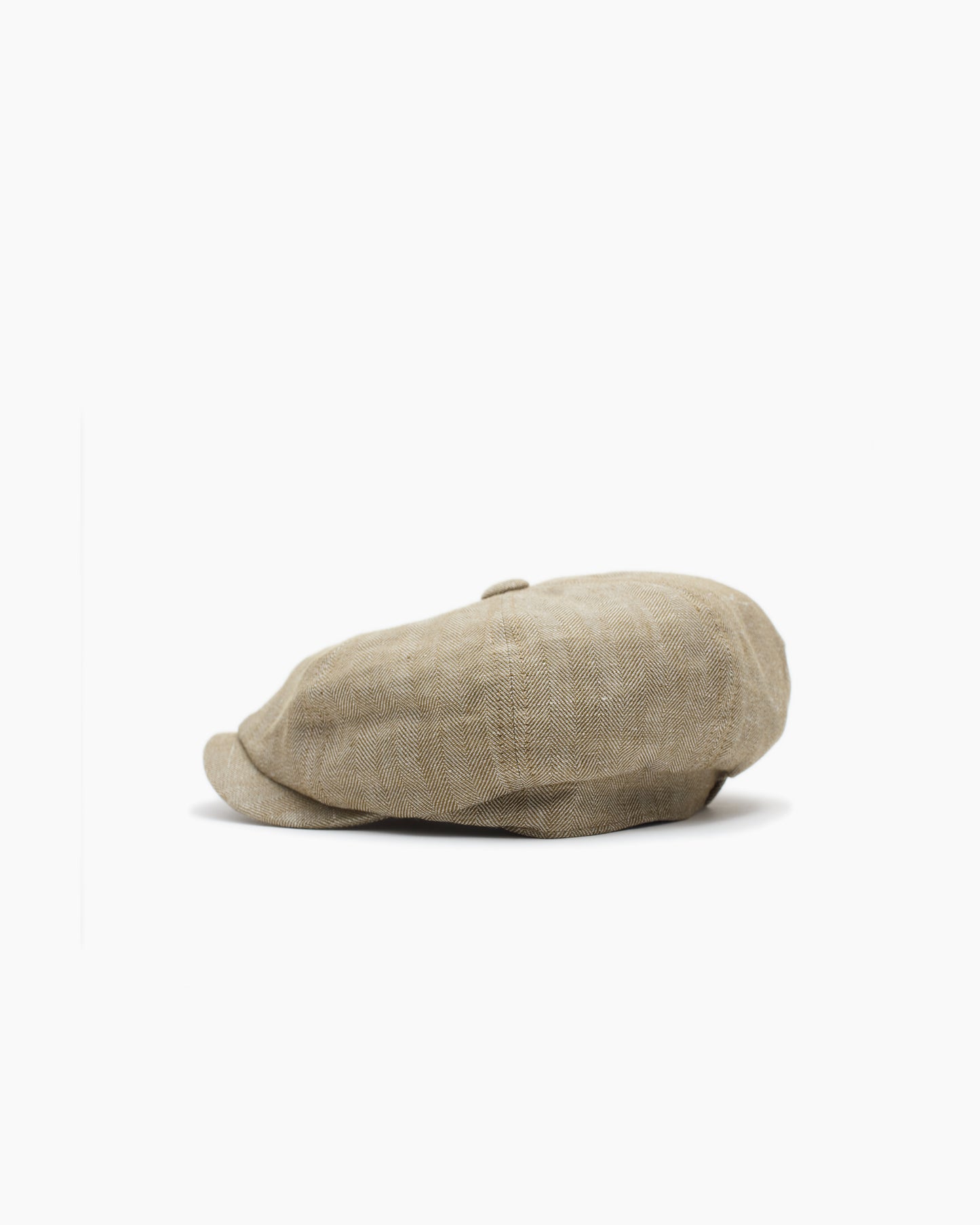 Natural Herringbone Irish Linen Murphy Cap