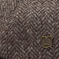 Dark Brown Harris Tweed Cap