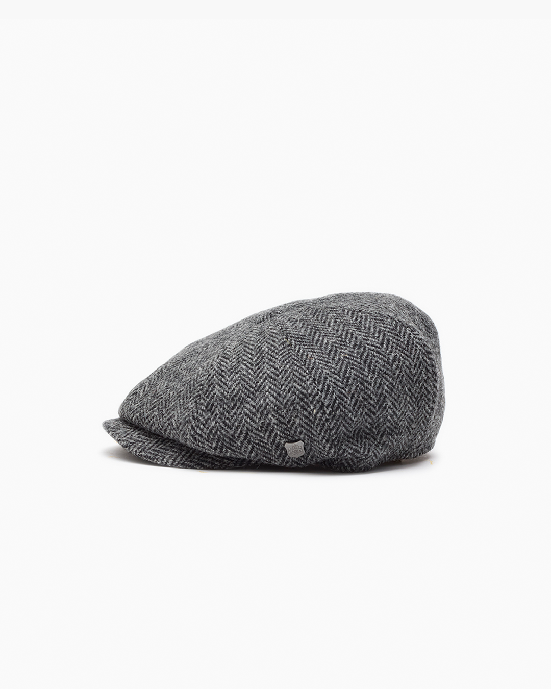 Charcoal Harris Tweed Cap