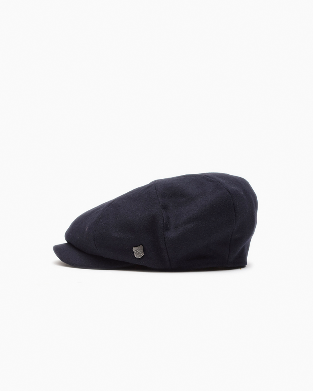 Navy Melton Wool Cap