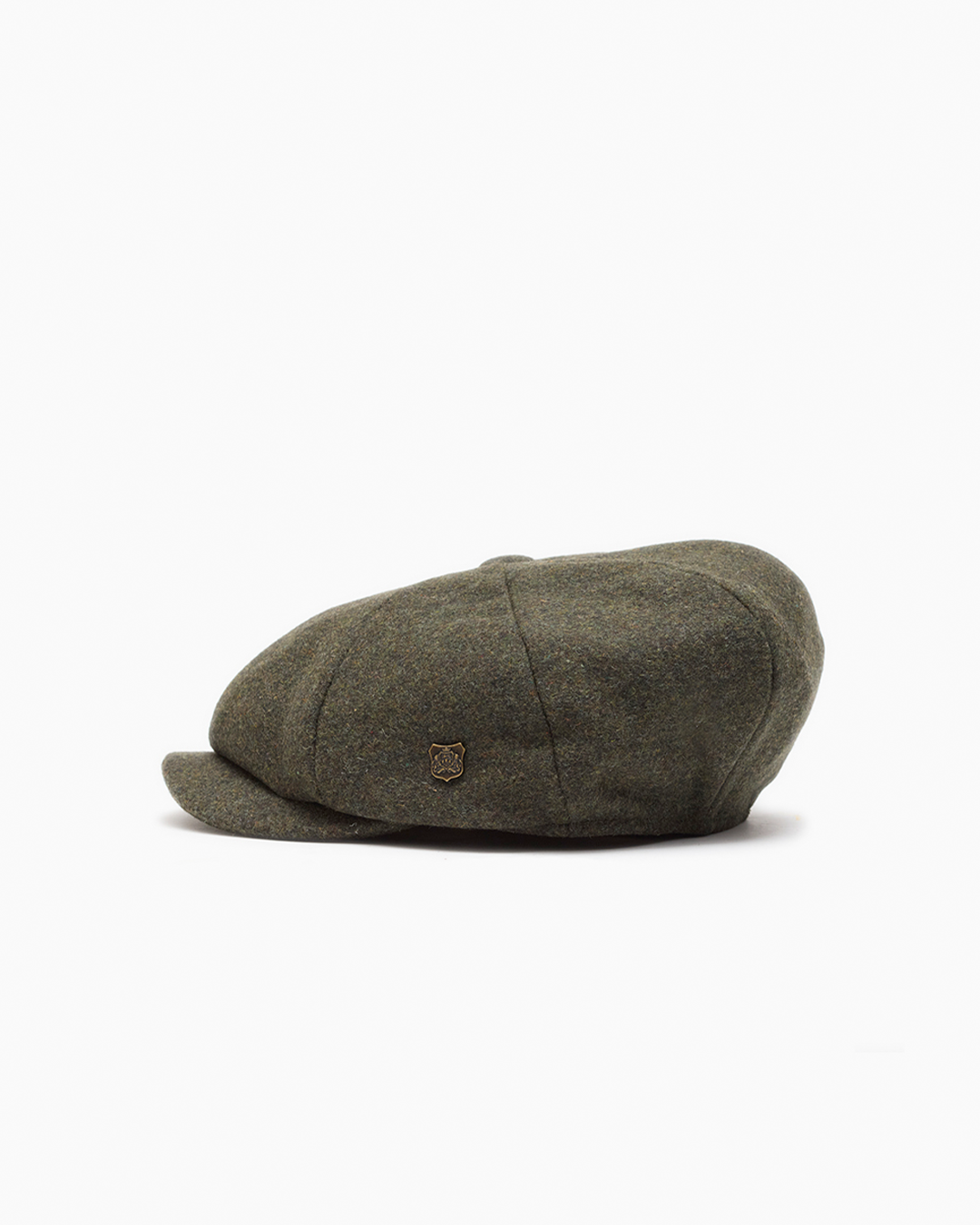 Olive Melton Wool Cap