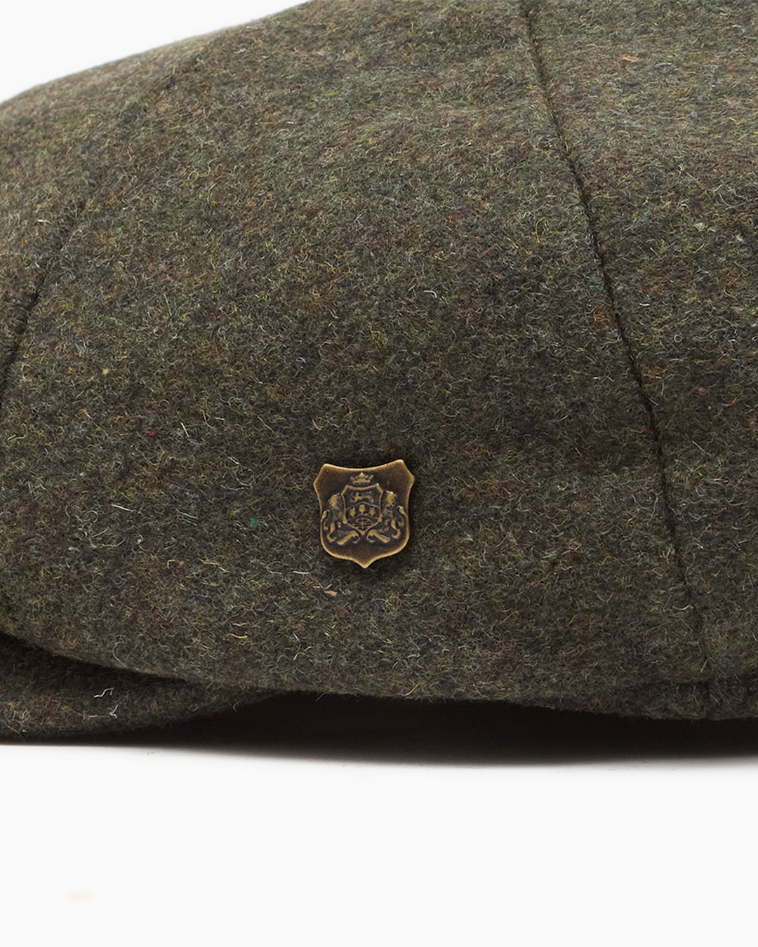 Olive Melton Wool Cap