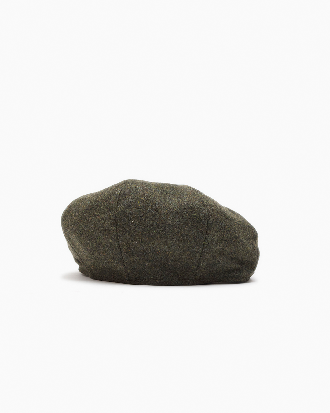 Olive Melton Wool Cap