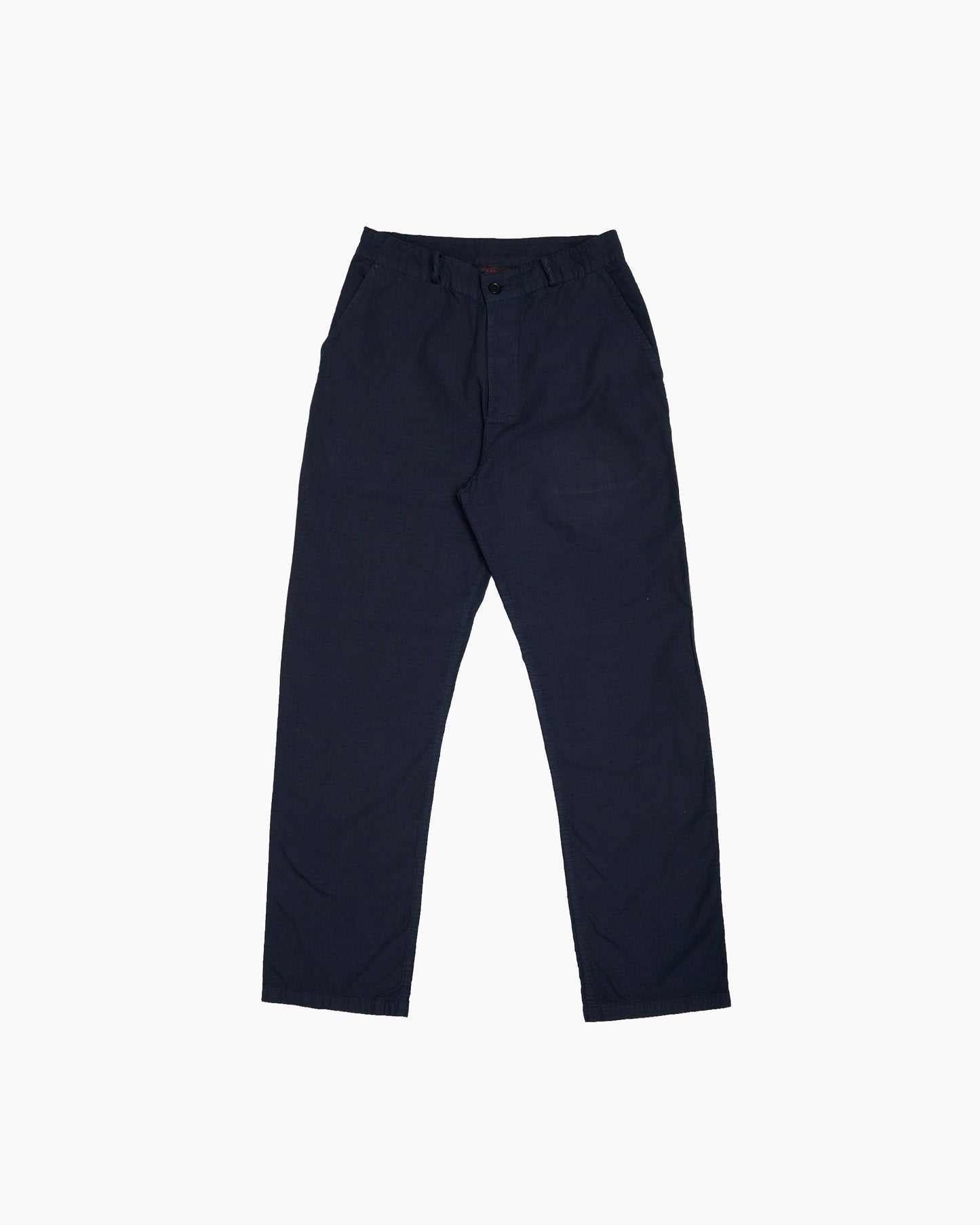 Navy Ripstop Wide Trousers