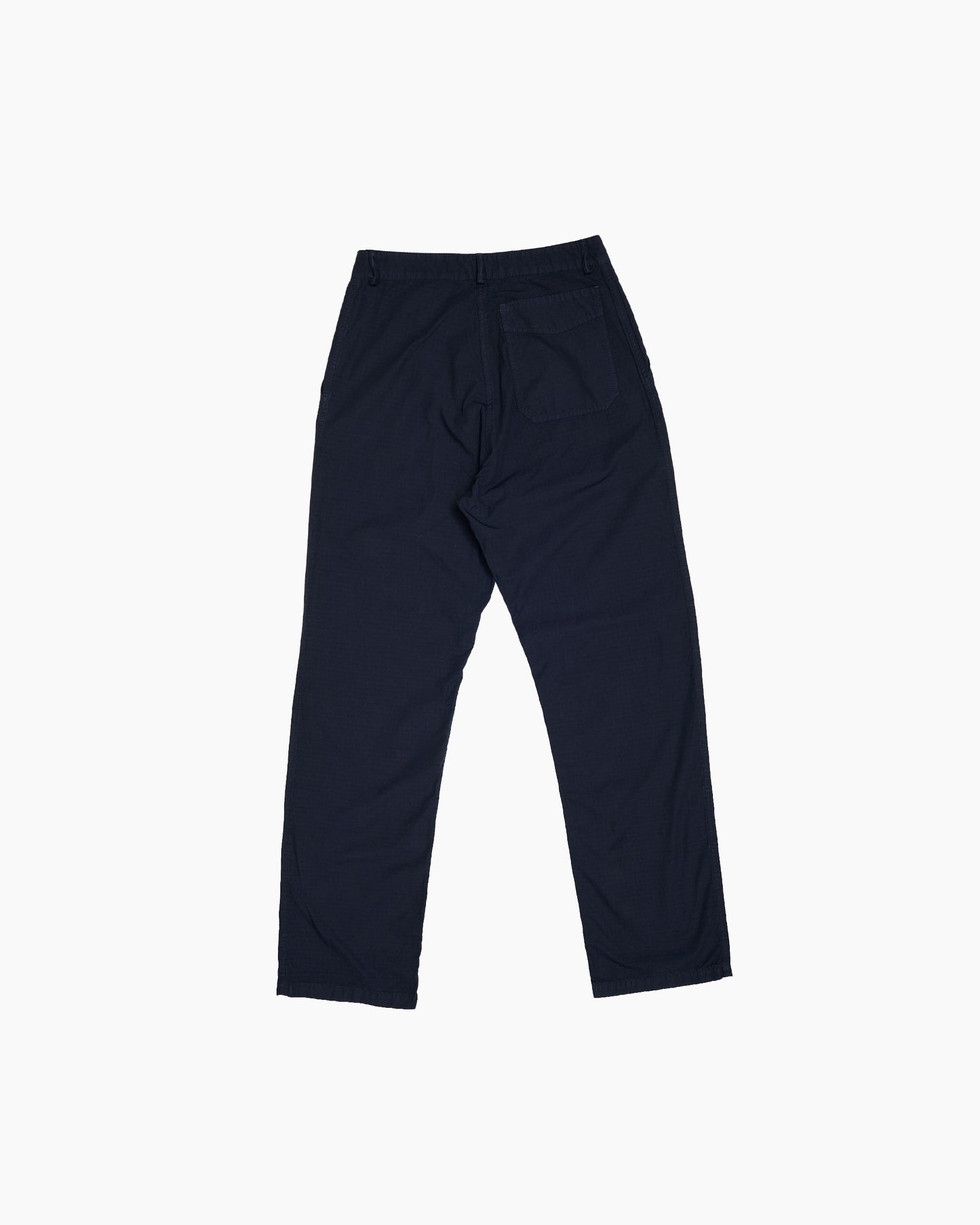 Navy Ripstop Wide Trousers