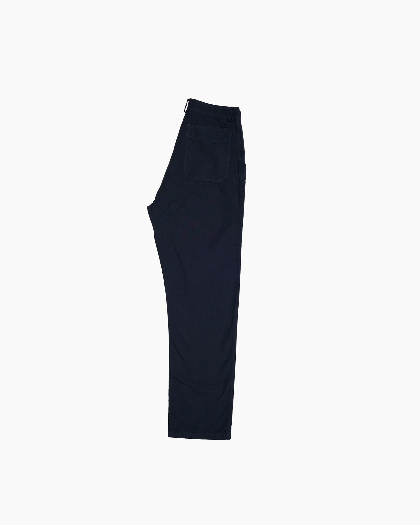 Navy Ripstop Wide Trousers