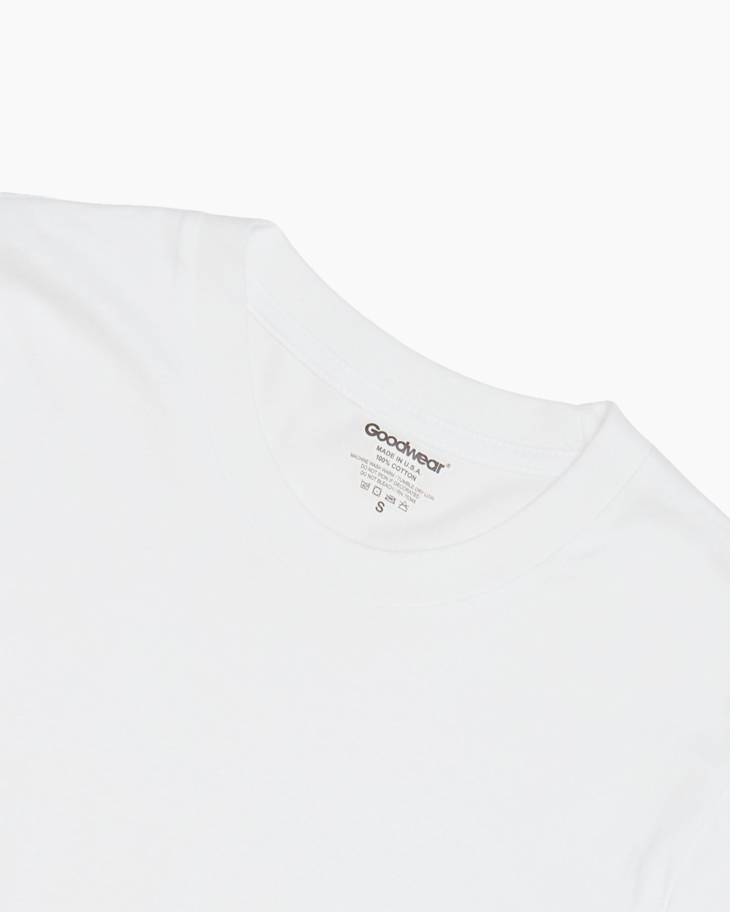 White Crew Neck T-Shirts Two Pack