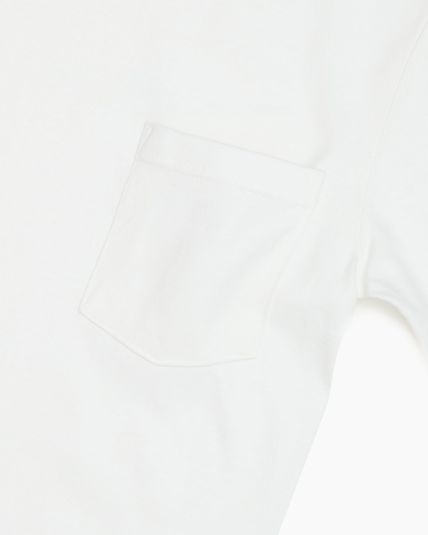 White Heavyweight Pocket T Shirt