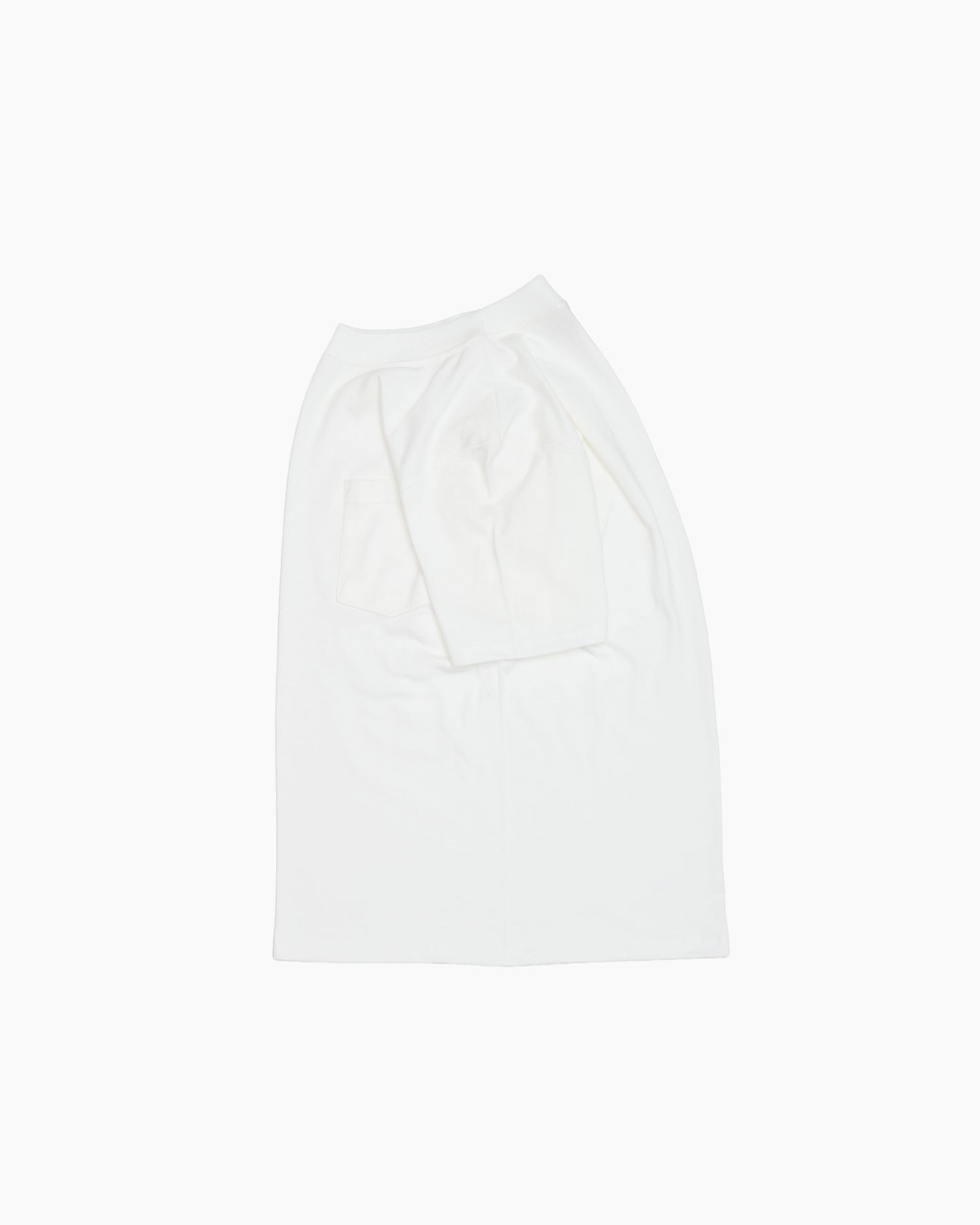 White Heavyweight Pocket T Shirt