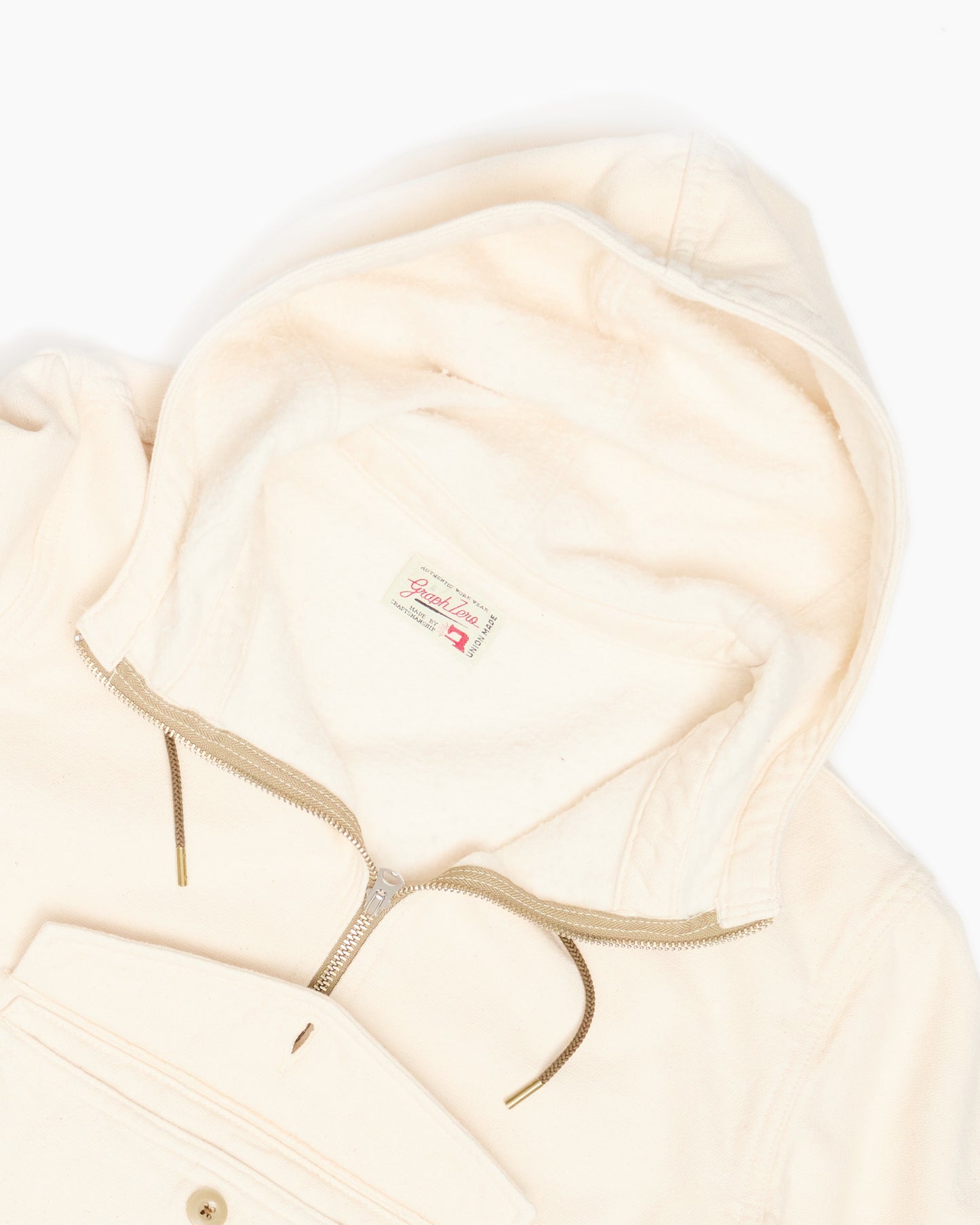 Ecru Smock Salvage Hoodie