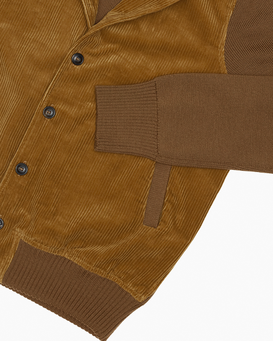 Teddy Brown Corduroy Bomber