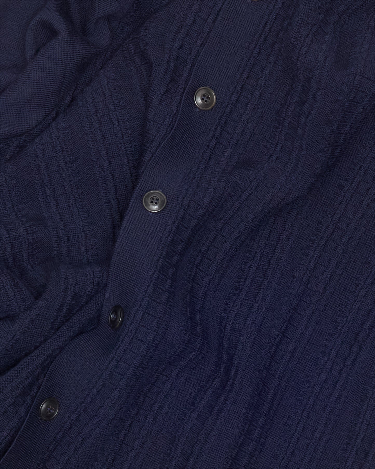 Navy Polo Knit Cardigan