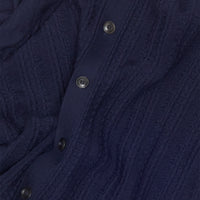 Navy Polo Knit Cardigan