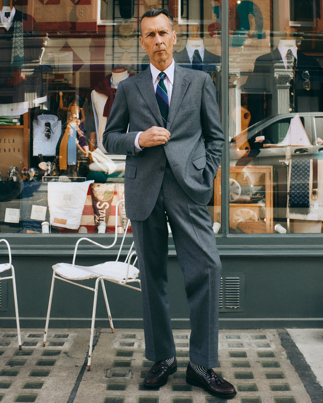 Grey Merino Wool Trousers