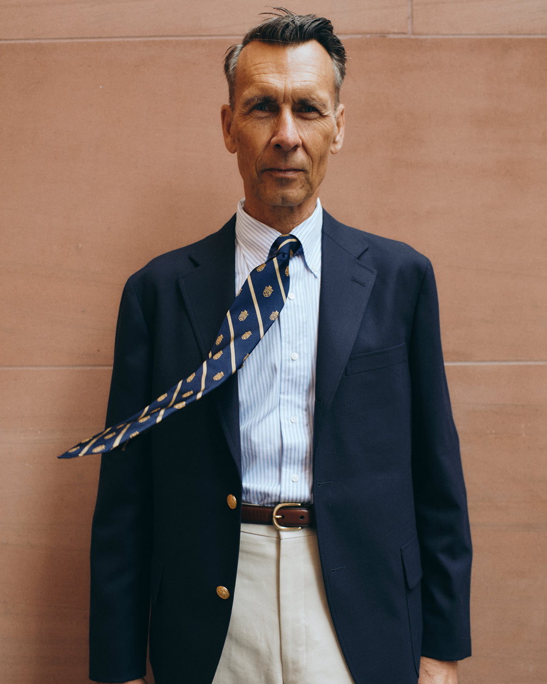 Blue Stripe Pin Oxford Shirt