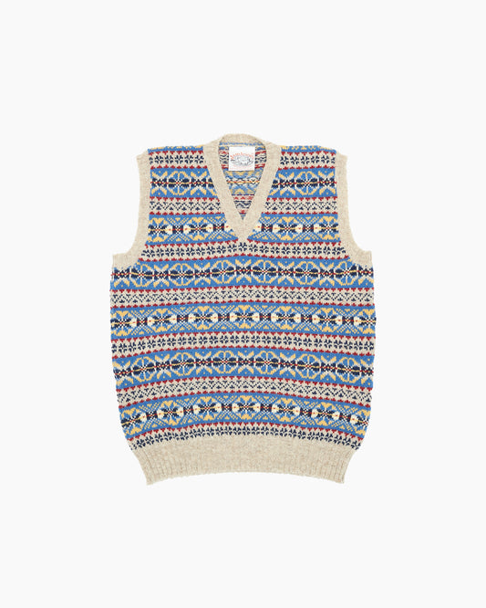 Eider Fair Isle V-Neck Sweater Vest