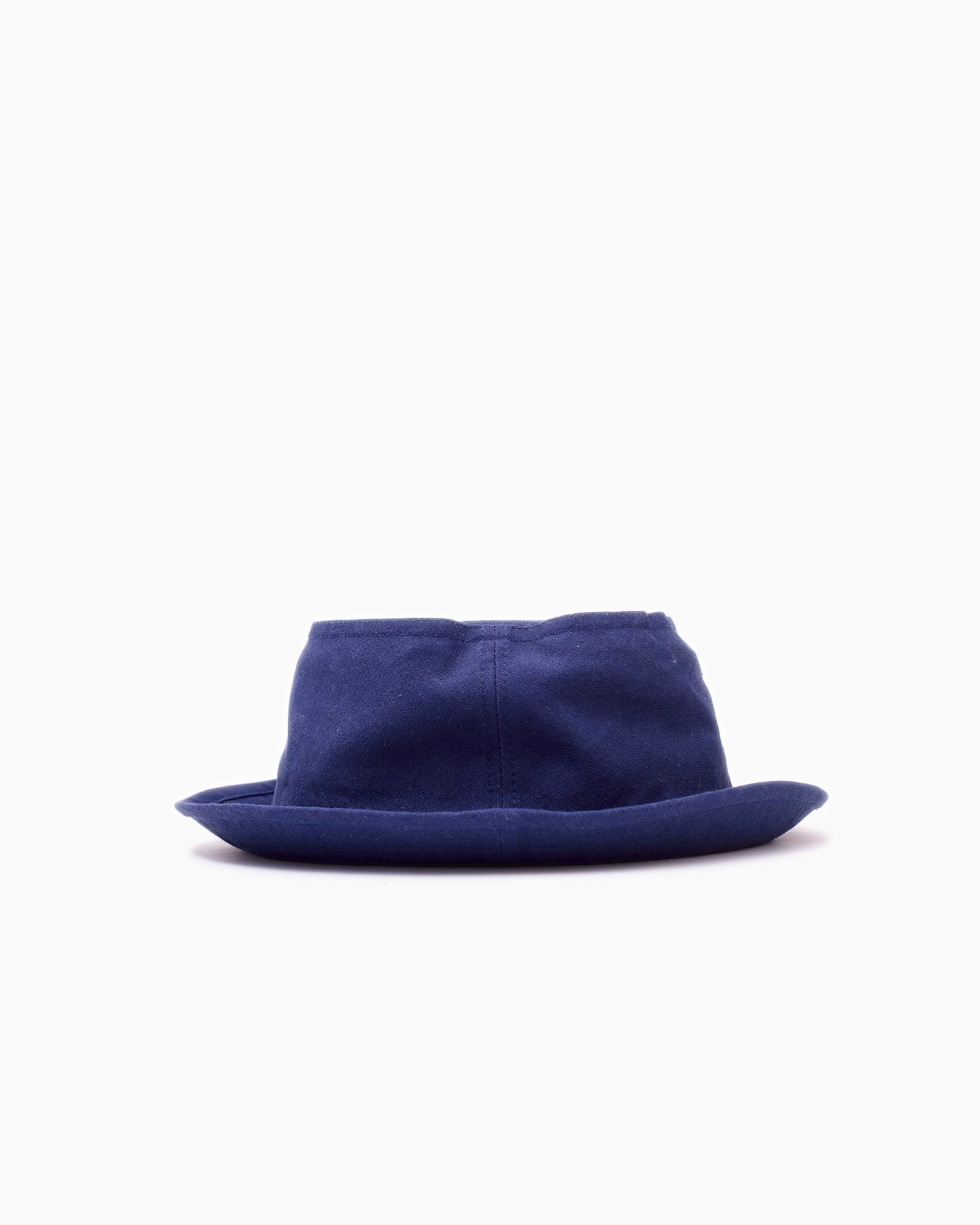Navy Washed Linen Snap–Brim Bucket Hat
